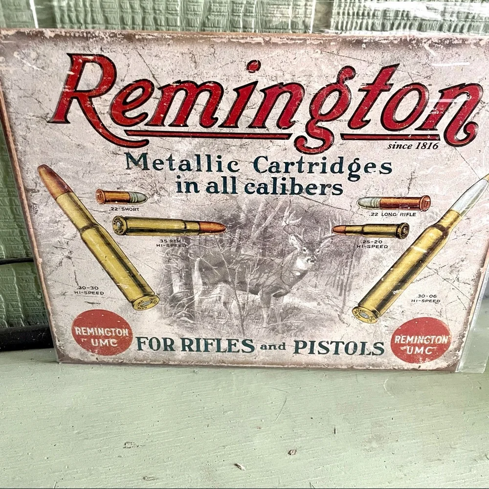 NEW Remington Metal Sign